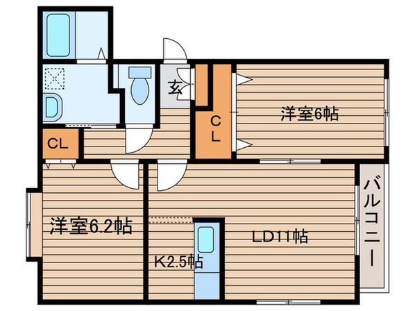 ノ－ヴァ３２・Ｂの物件間取画像